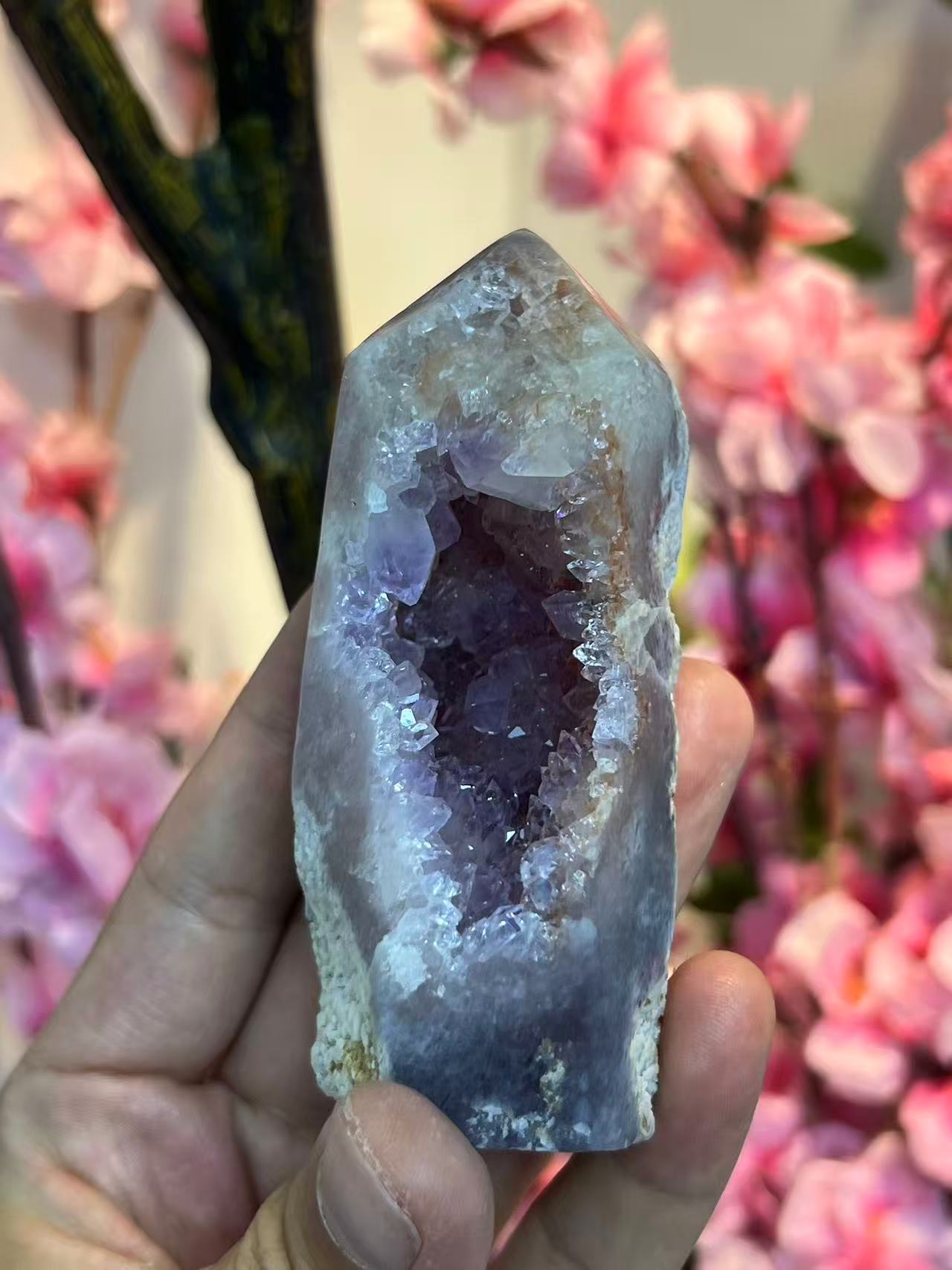 A00006 Old Open Area pink amethyst tower big amethyst durzy