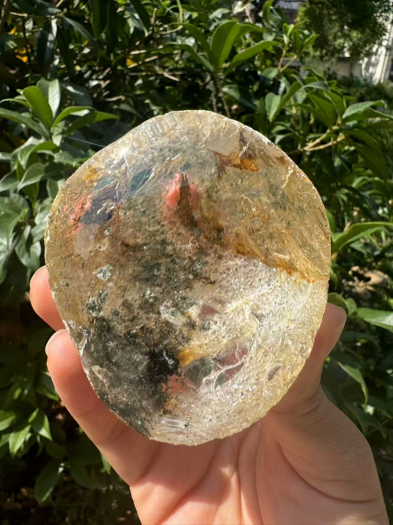 A00014 Natural golden healer garden quartz kaleidoscope
