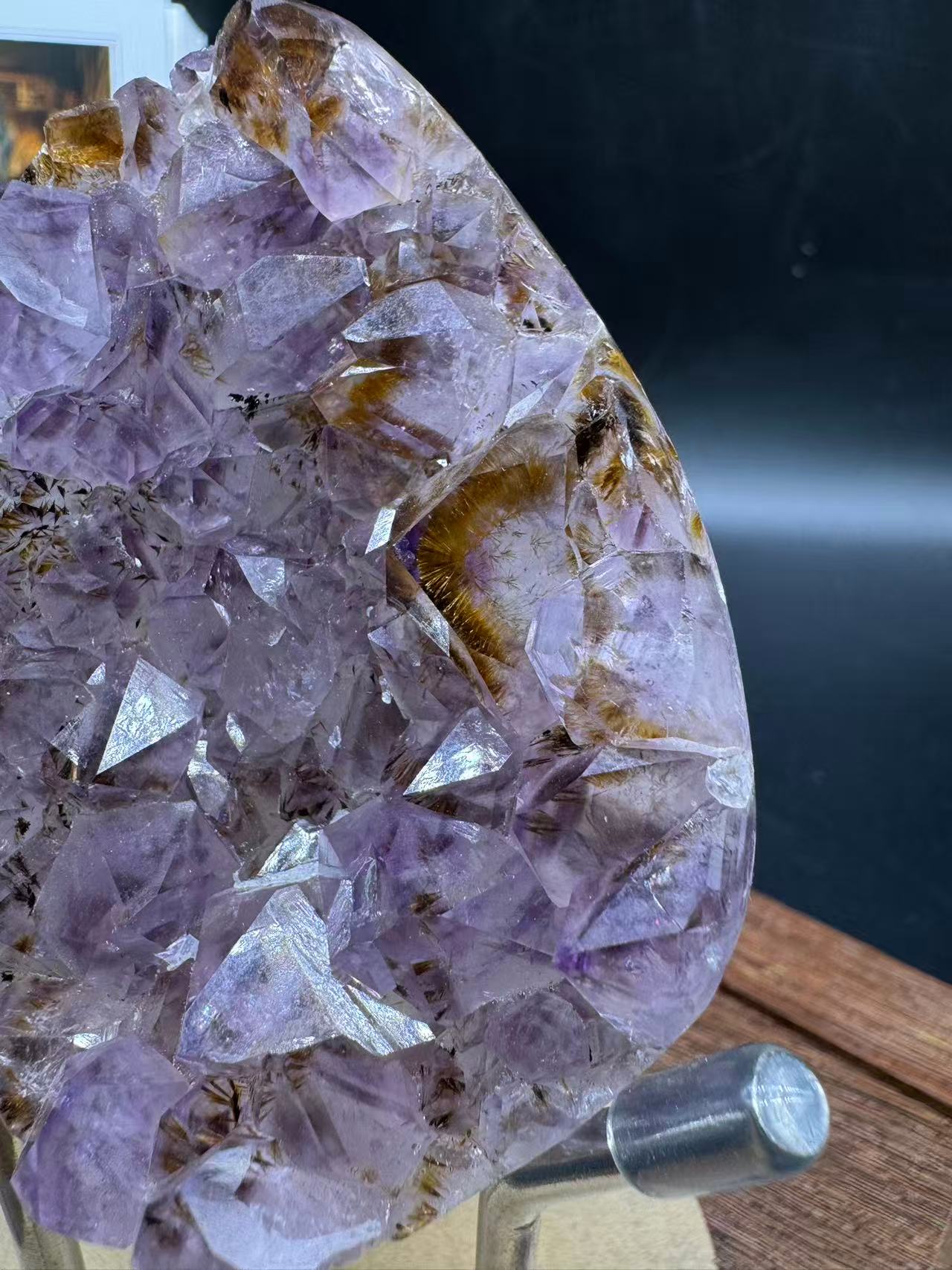 A00038 super higher quality titanium amethyst birth egg