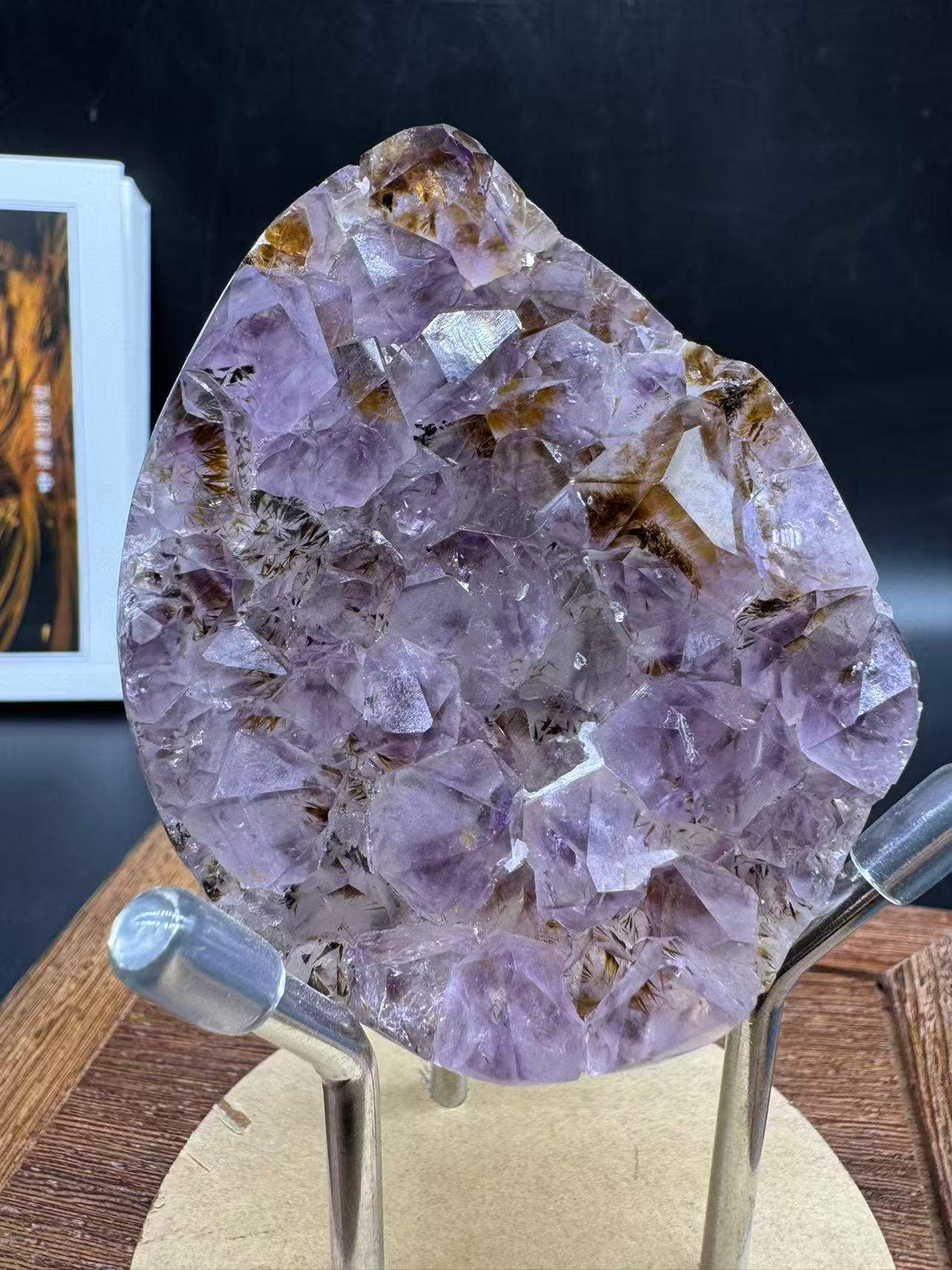 A00038 super higher quality titanium amethyst birth egg