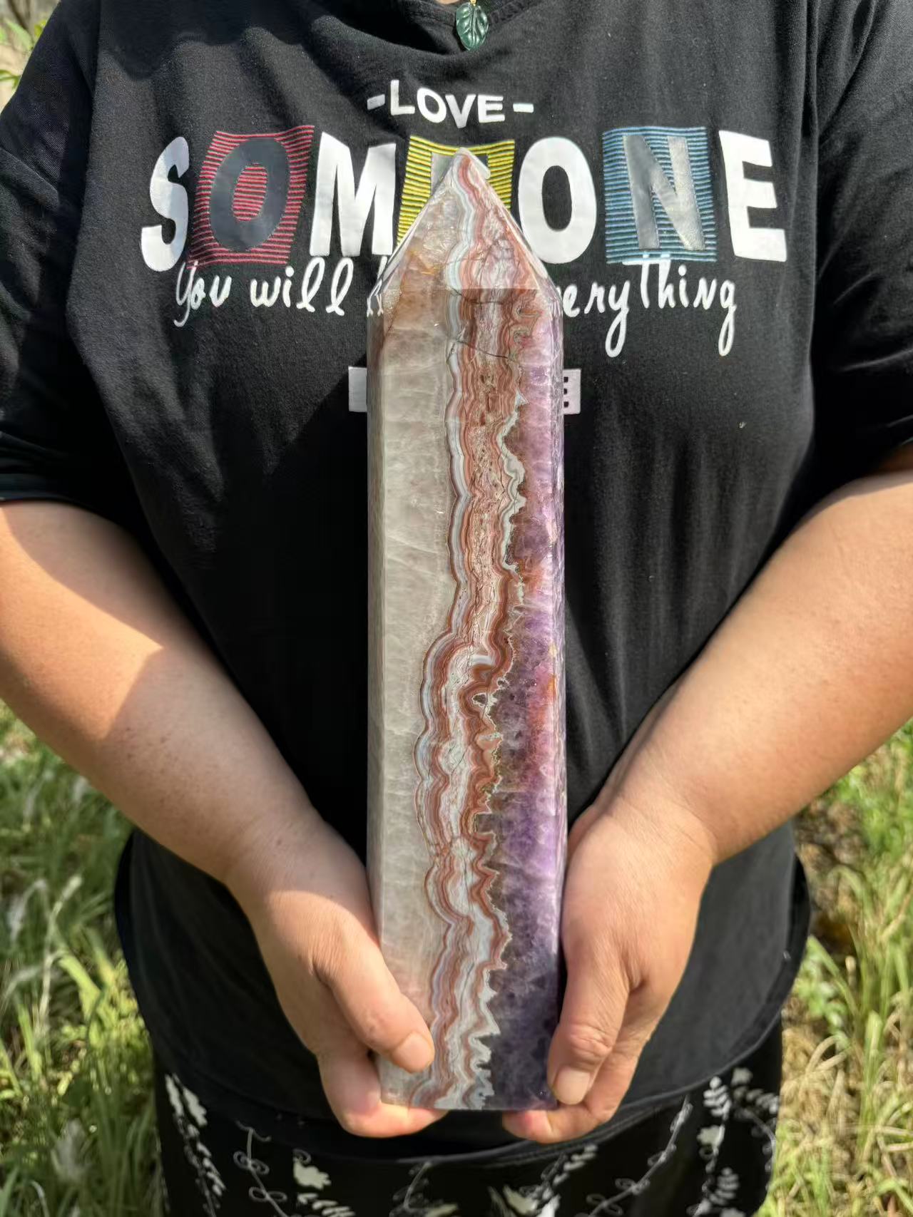 A00042 Amazing badding amethyst mixed mexico giant tower