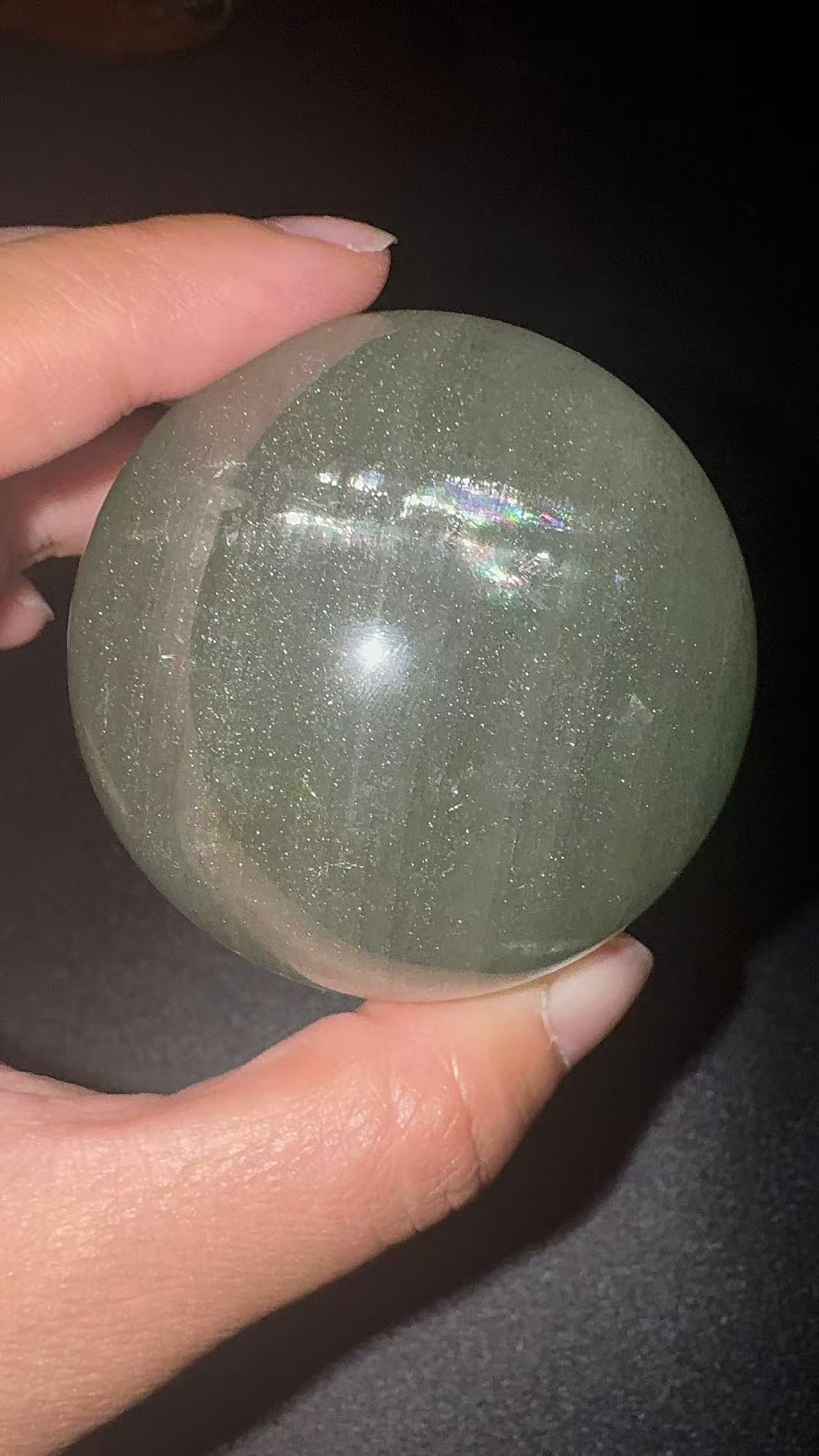 A00068 rare galaxy rainbow green phantom layer garden sphere