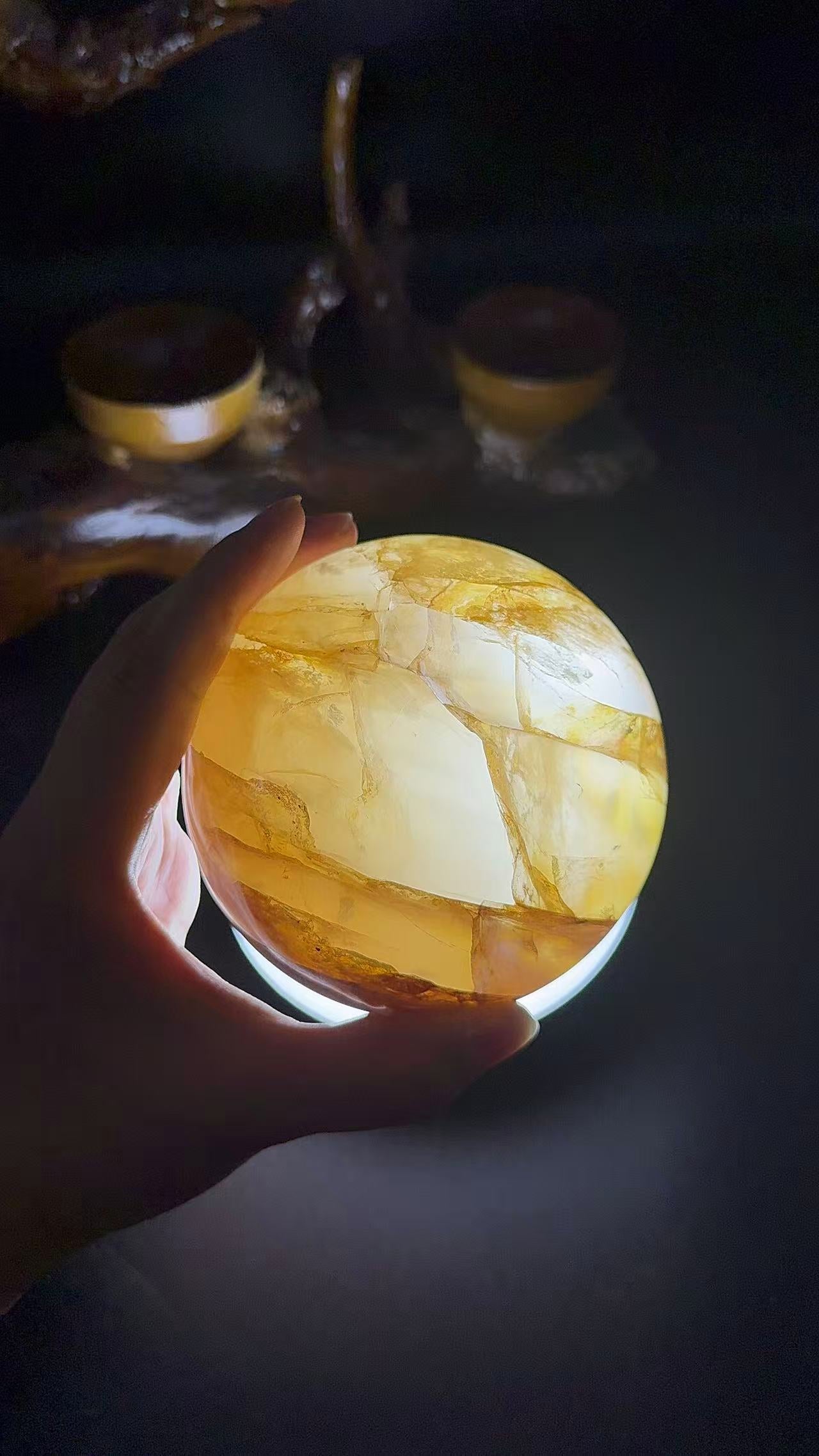 A00069 rare highest quality golden healer big sphere