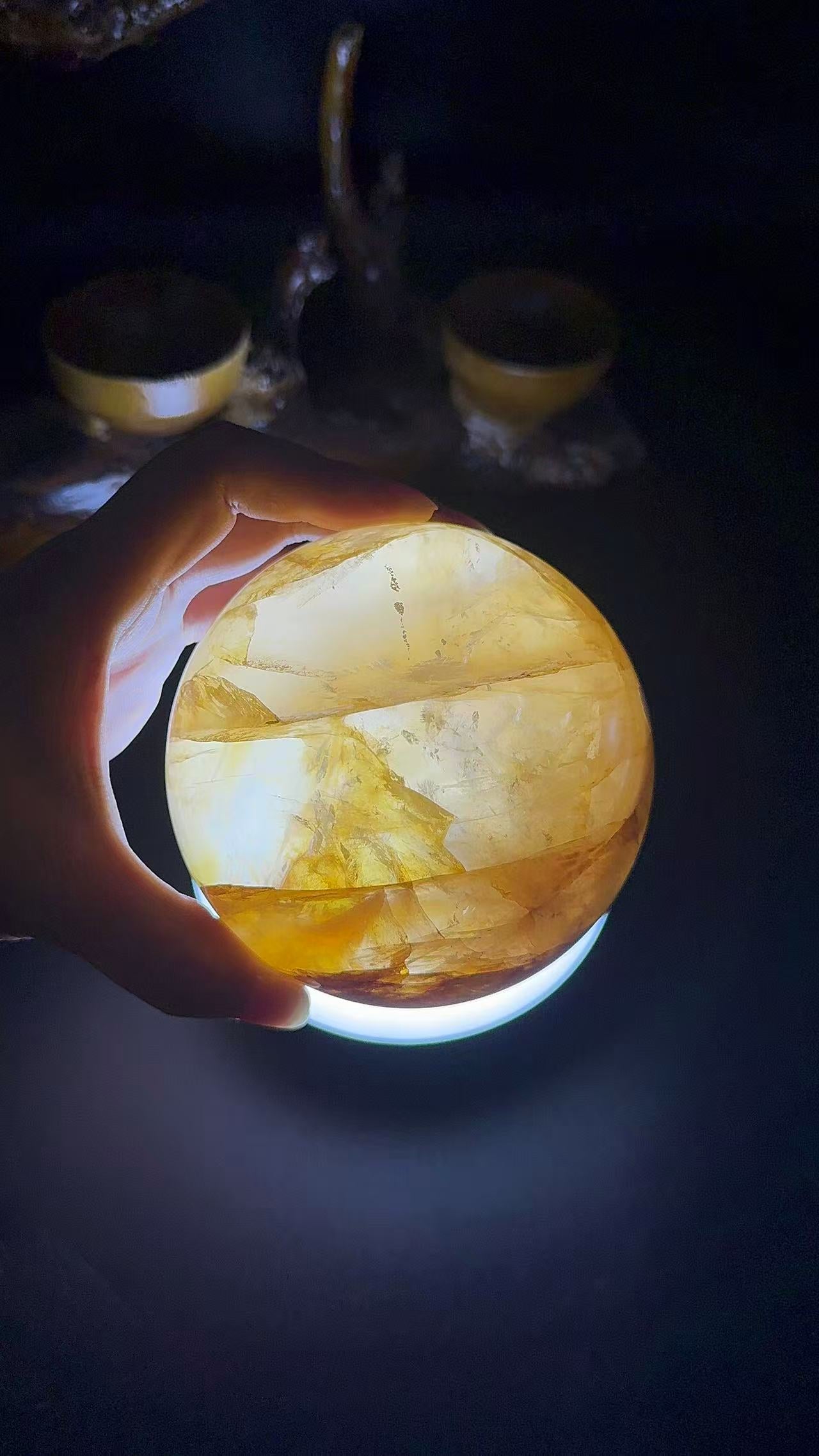 A00069 rare highest quality golden healer big sphere