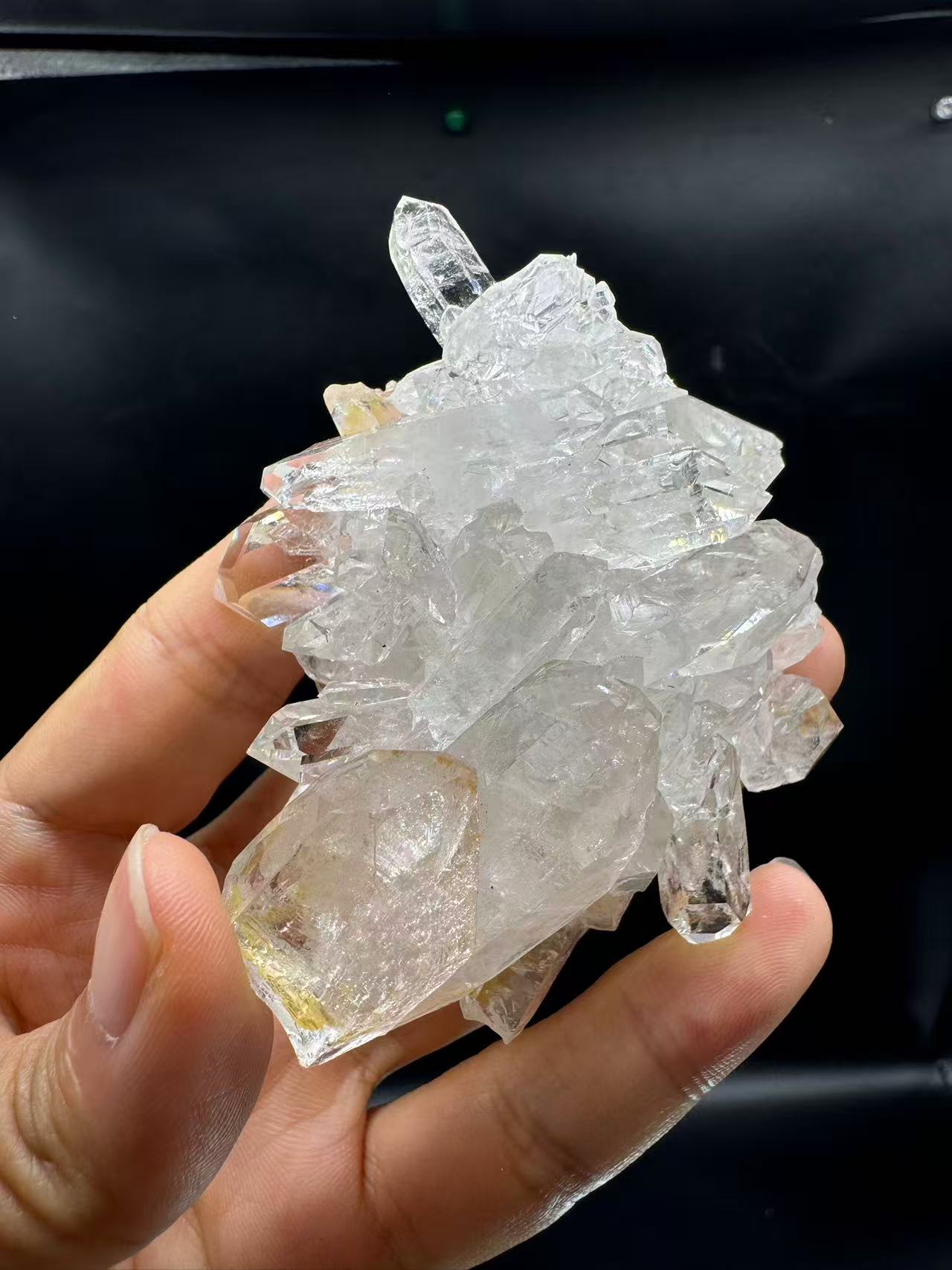 A00091 rare AAA clarity himalaya flower cluster (excellent )