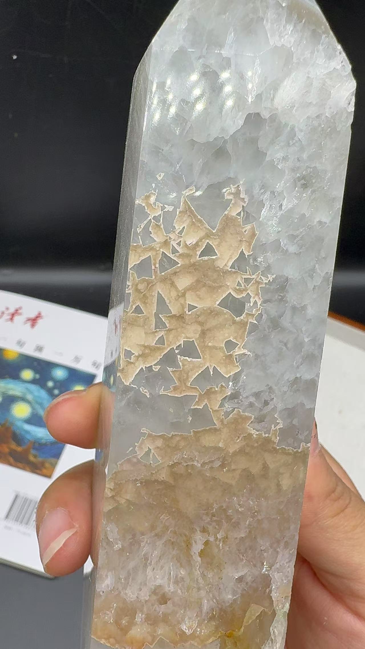 A00116 natural special banding agate crazy orange mineral mixed agate tower