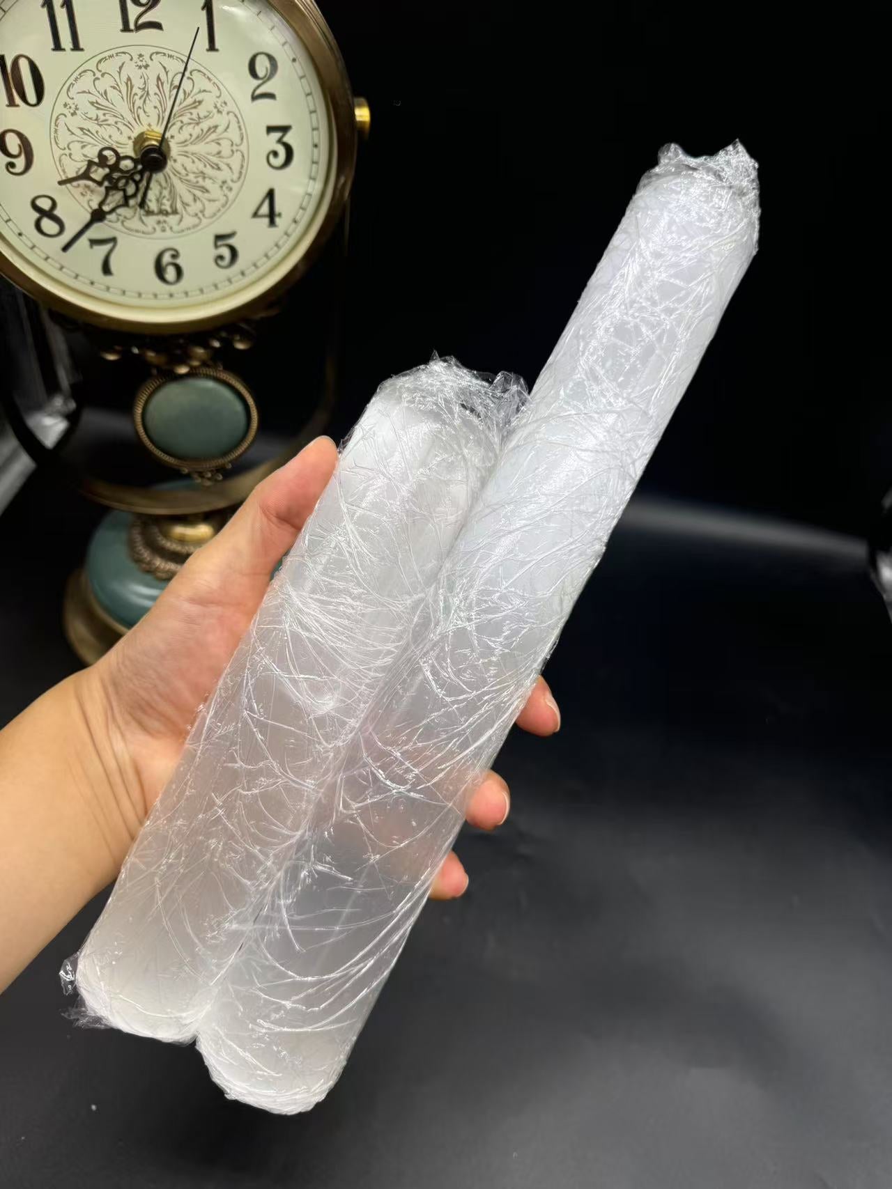A00156 higher quality long and trunky cylinder shape selenite
