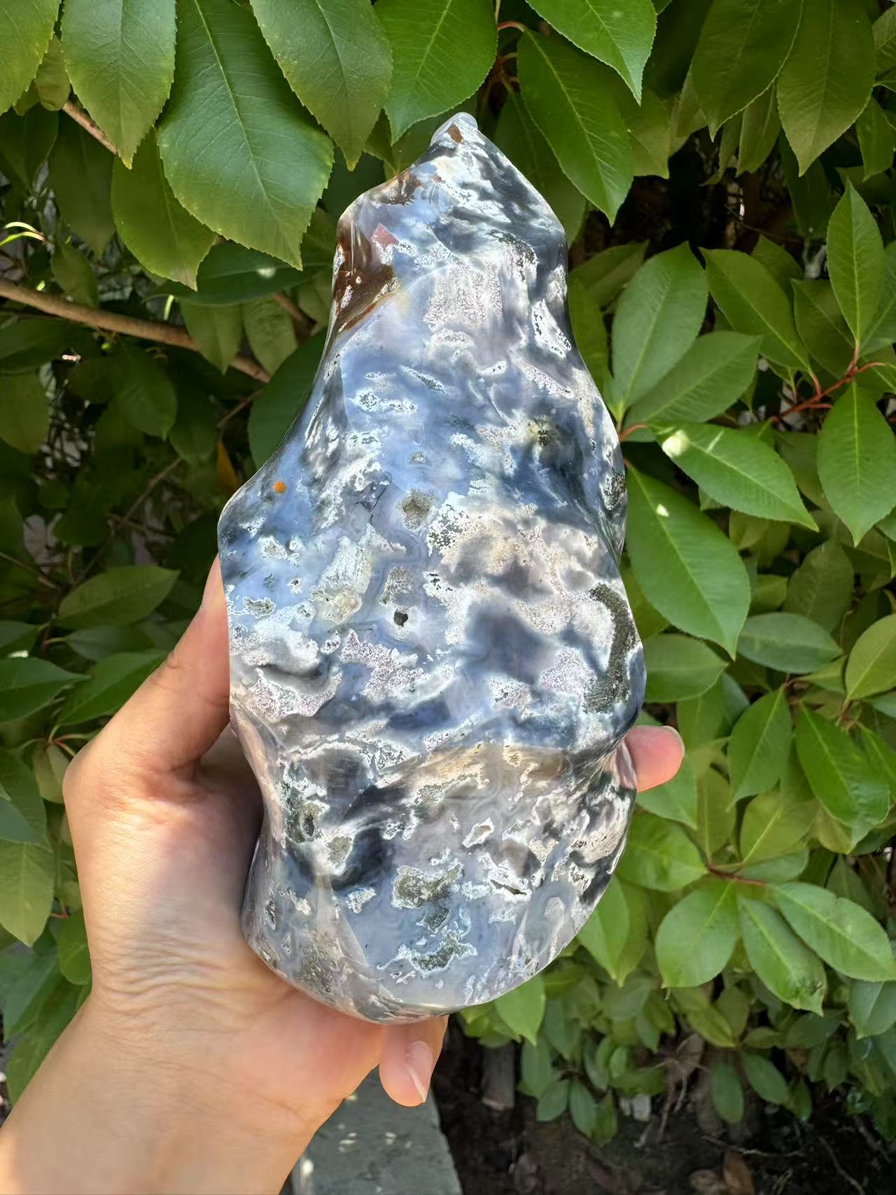 A00162 rare super pretty druzy mutiple color(pink blue white ) ocean jasper flam from madagascar