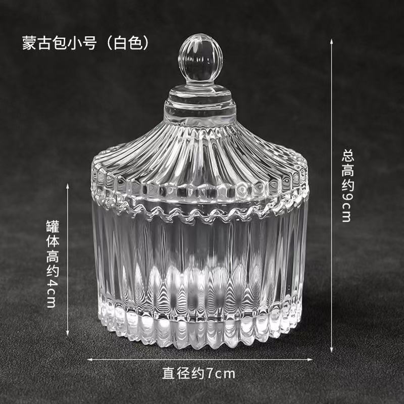 A00190 Crystal demagnetization bowl amulet salt purification glass bowl white crystal demagnetization crushed stone aroma diffuser stone container jewelry storage box