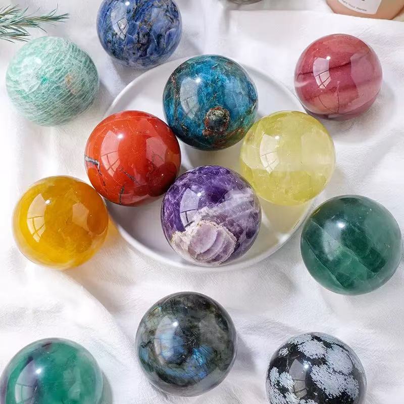 A00216 Rare natural highest quality AROUND 6CM crystal sphere