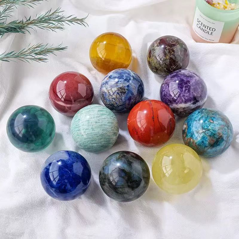 A00216 Rare natural highest quality AROUND 6CM crystal sphere