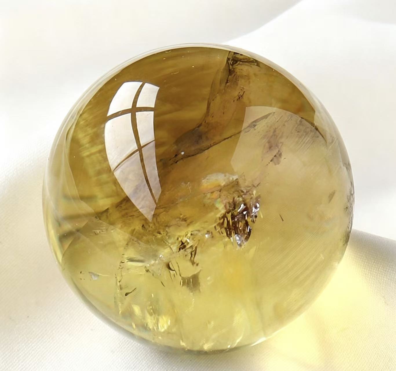 5A nartural crystal citrine sphere quartz polish healing reiki wholesale