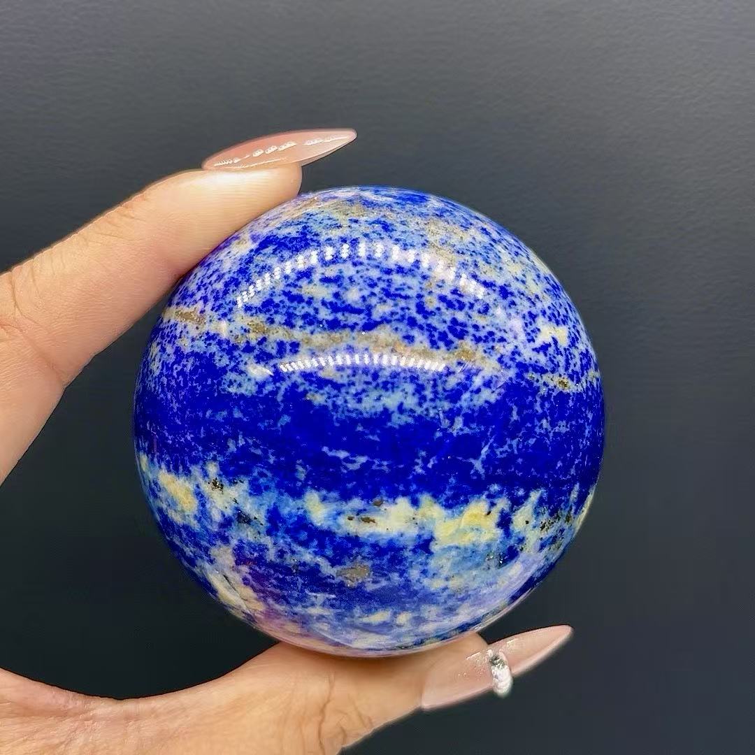 5A 2000G Vivid Azure Lapis Lazuli Sphere