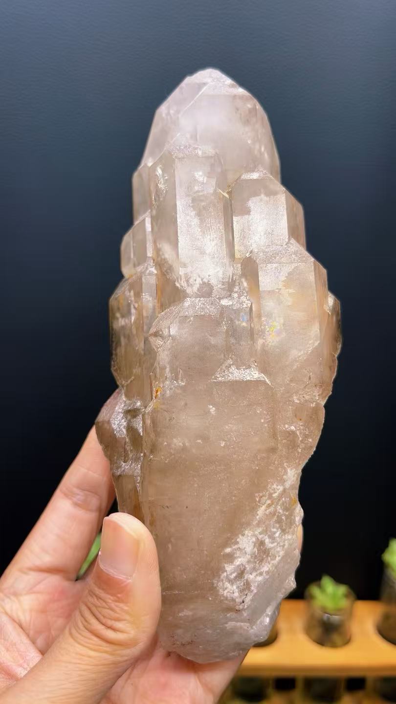 5A 900 G Smoky Quartz Elestial Quartz