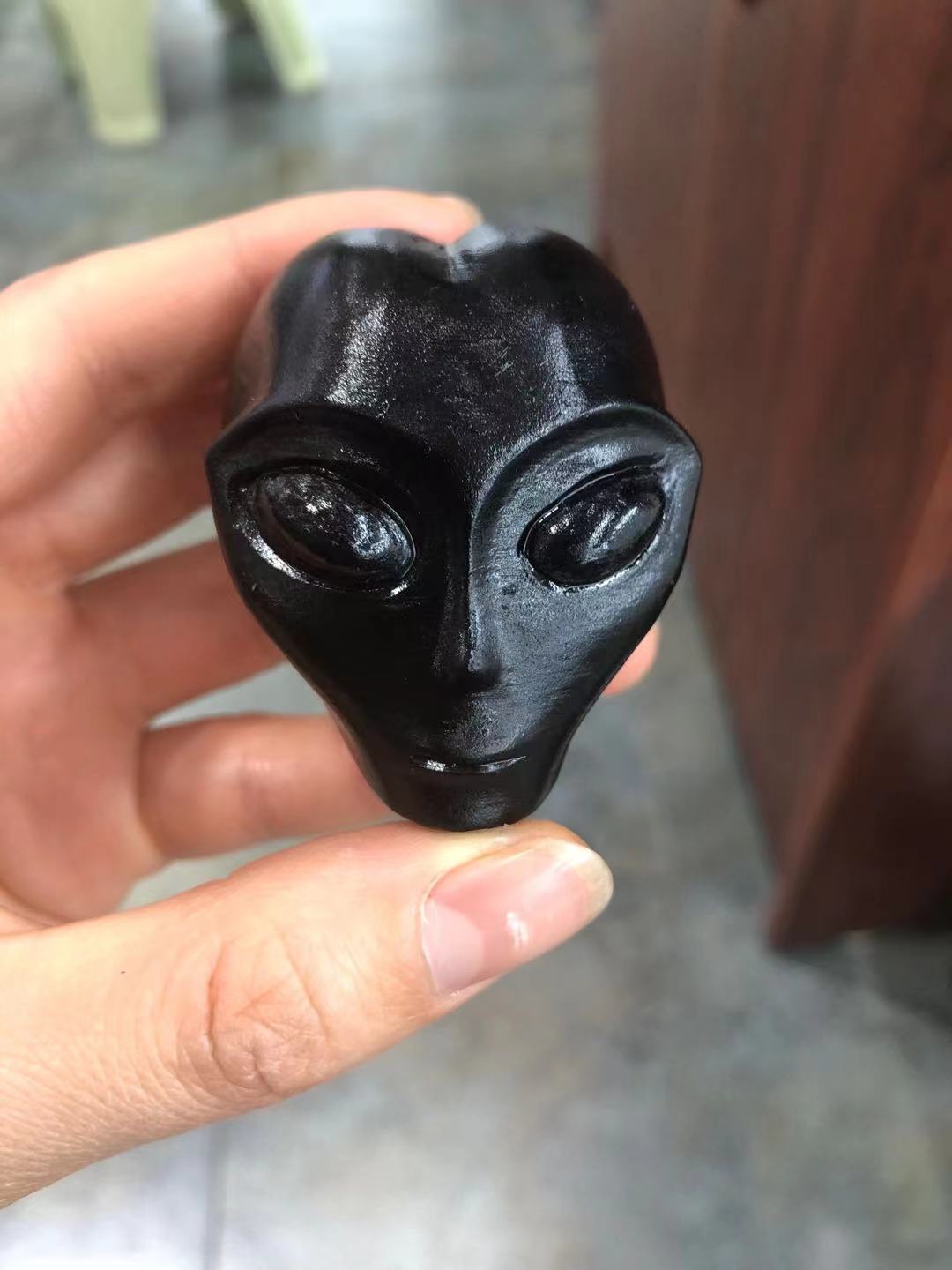 Different shape of obsidian carvings