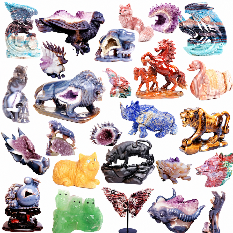 Crystal carvings
