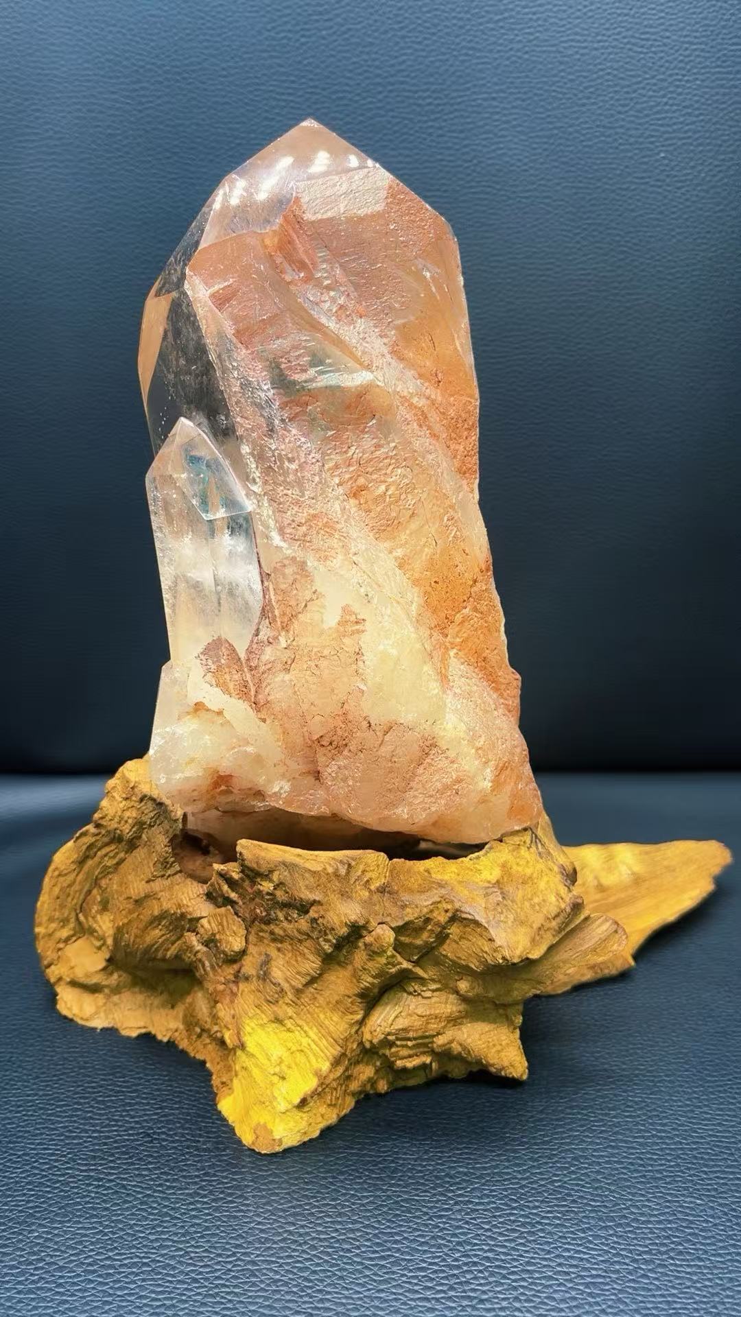 5A 1690 G  Fire  Quartz Hexagonal  Crystal