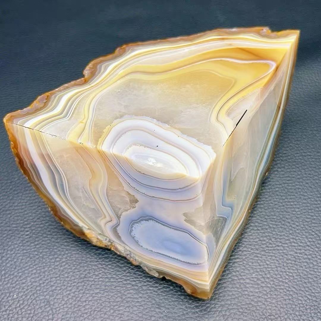 5A2000G   Colorful Agate Bookend Ornament