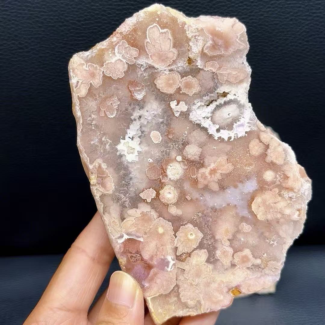 5A670G   Colorful Cherry Blossom Agate Fudge Ornament