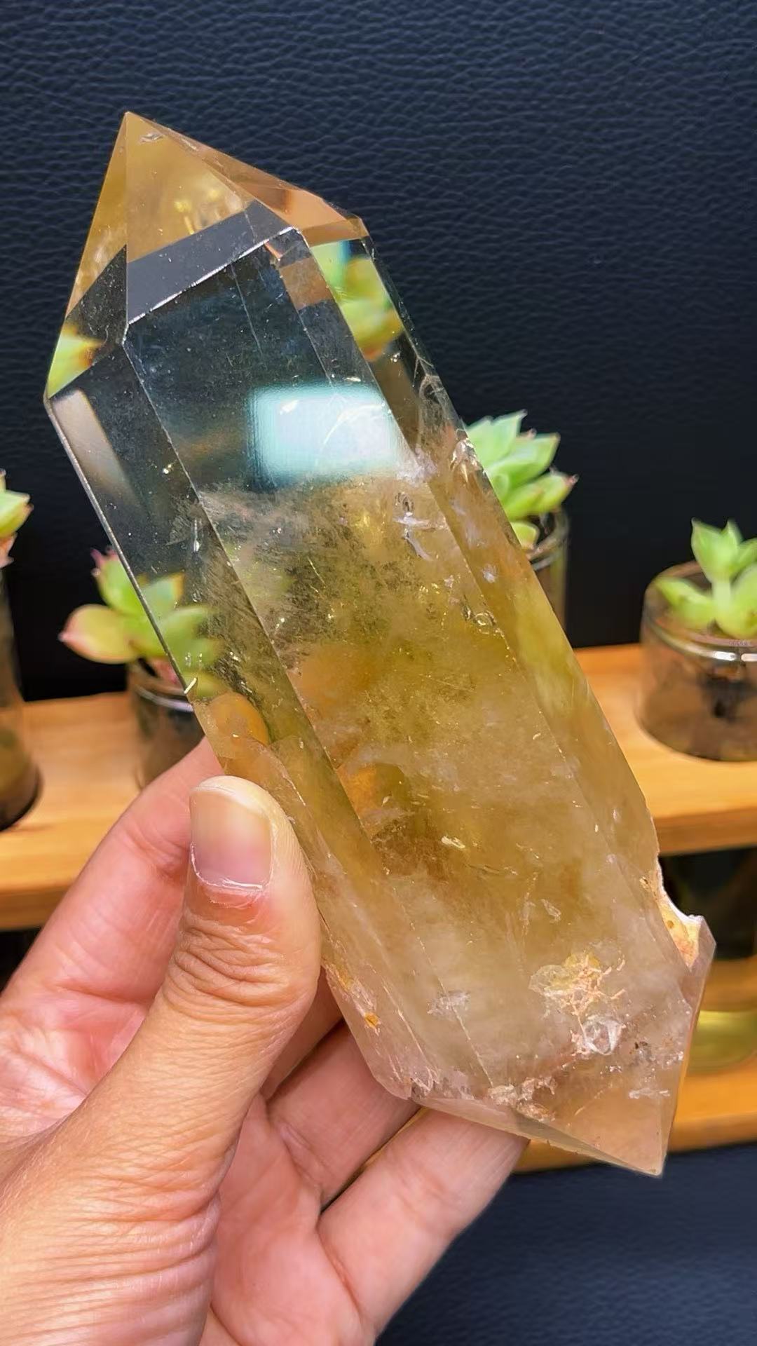 5A 360G   Natural  Citrine Doubiepoint