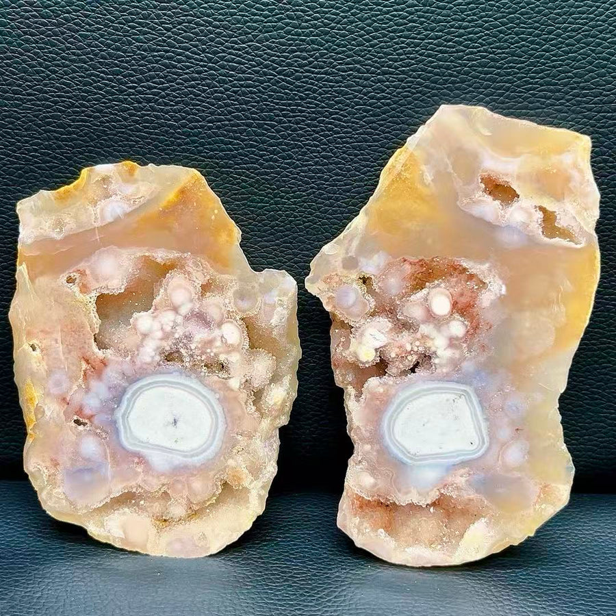 5A670G   Colorful Cherry Blossom Agate Fudge Ornament
