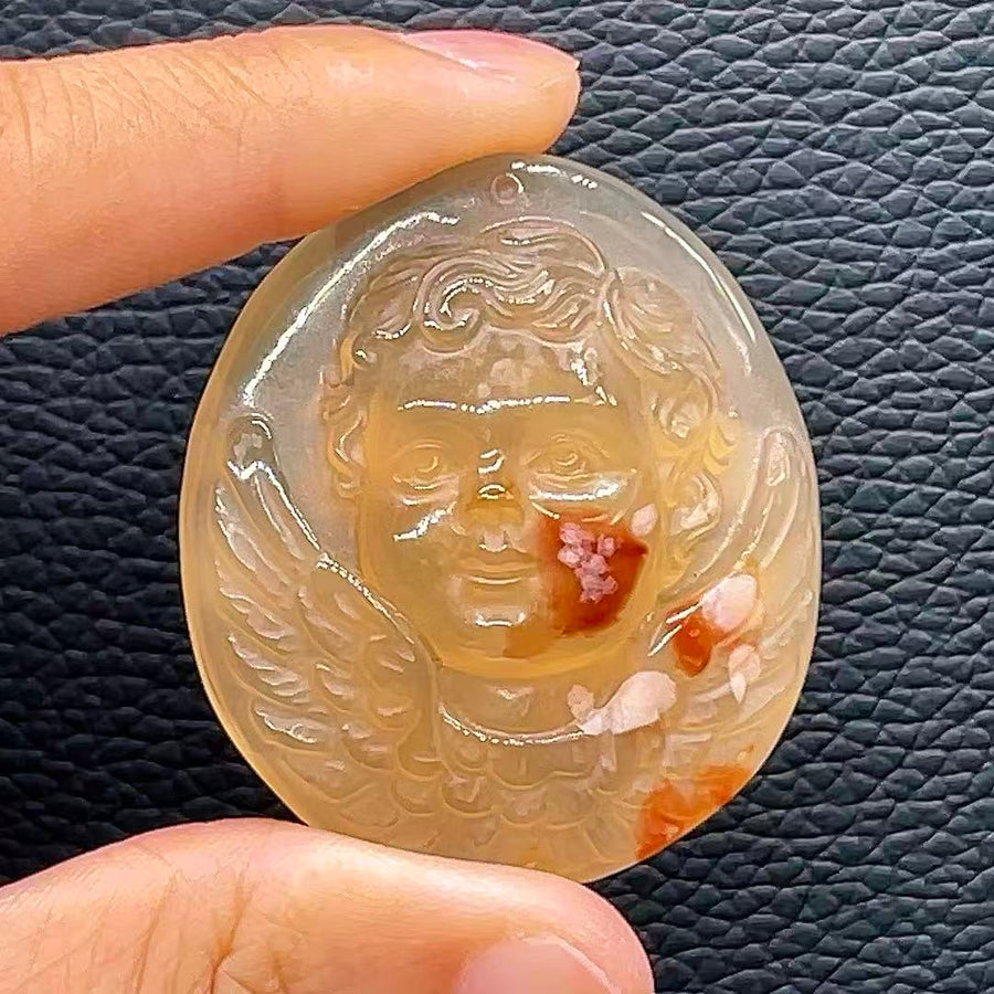 5A22G   Natural Chubut Yellow Agate Pendant