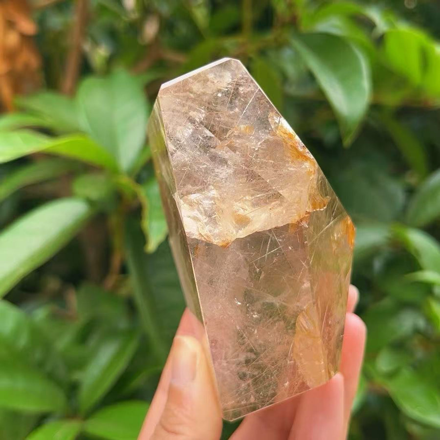 5A 590G   Rutilated Quartz Irregular Crystal Ornament
