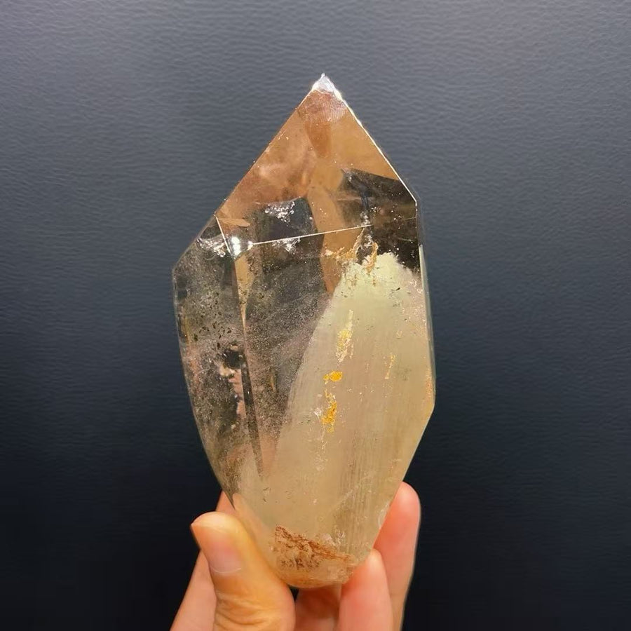 5A680G  Burst Color Green Phantom Hidden Mountain Irregular Ornament