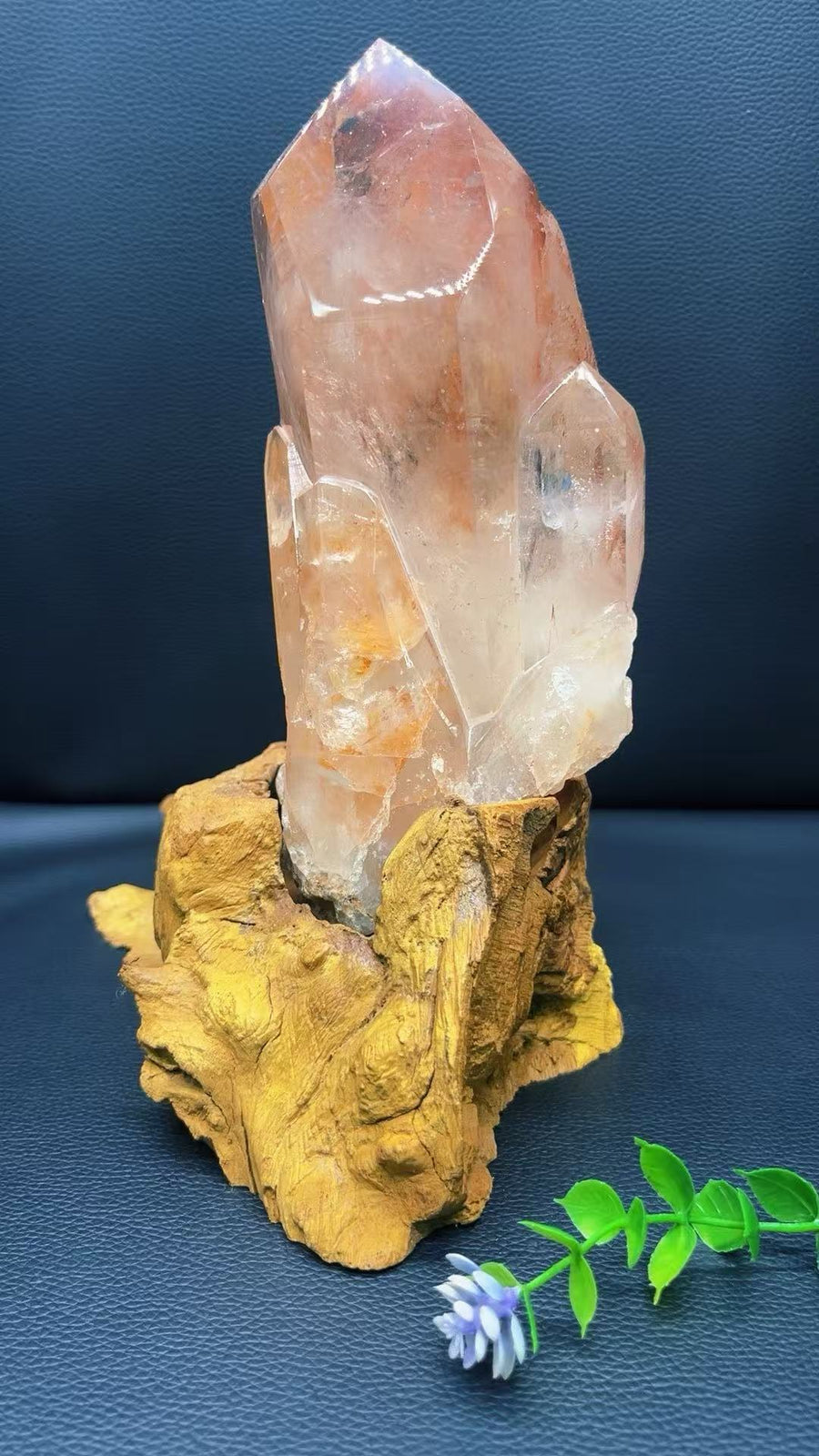 5A 1690 G  Fire  Quartz Hexagonal  Crystal