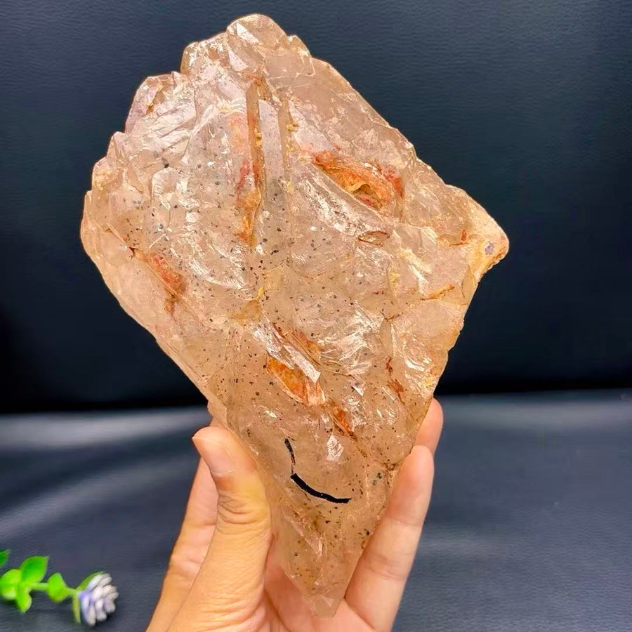 5A1200G  Irregular Black Tourmaline Skeleton Crystal