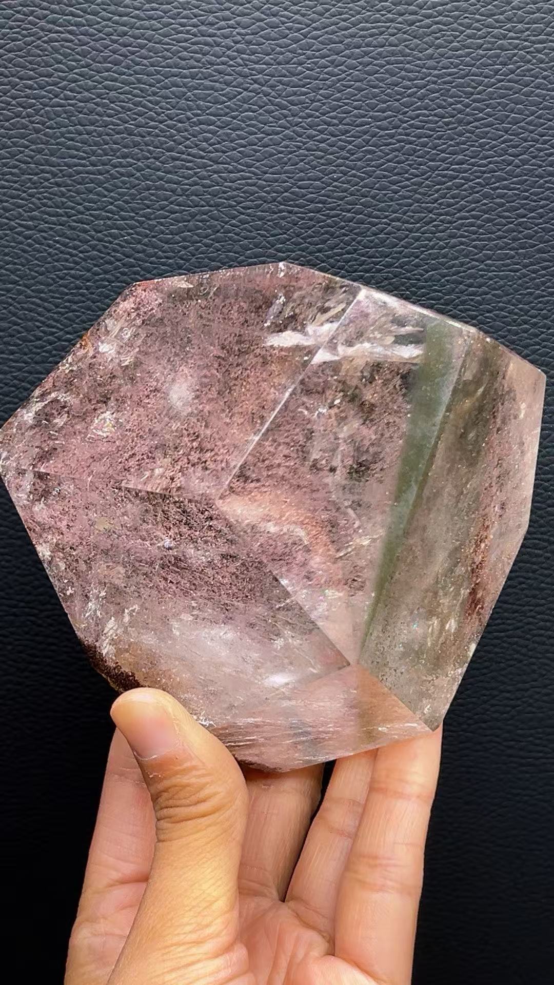 5A  950G  Red ahd  Garden phantom Quartz Lrregular Ornament