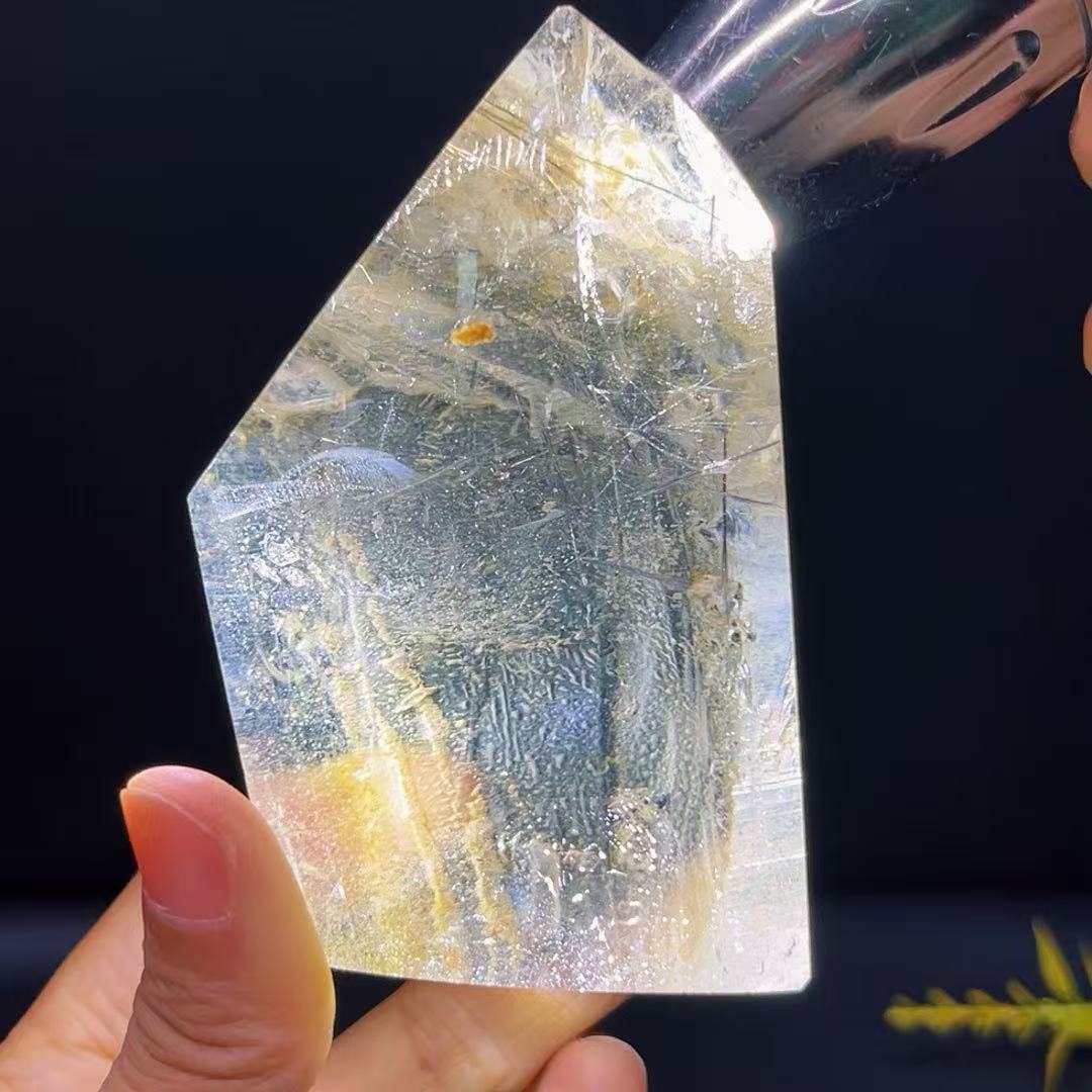 5A 470G  Natural  Black  Rutilated Quartz