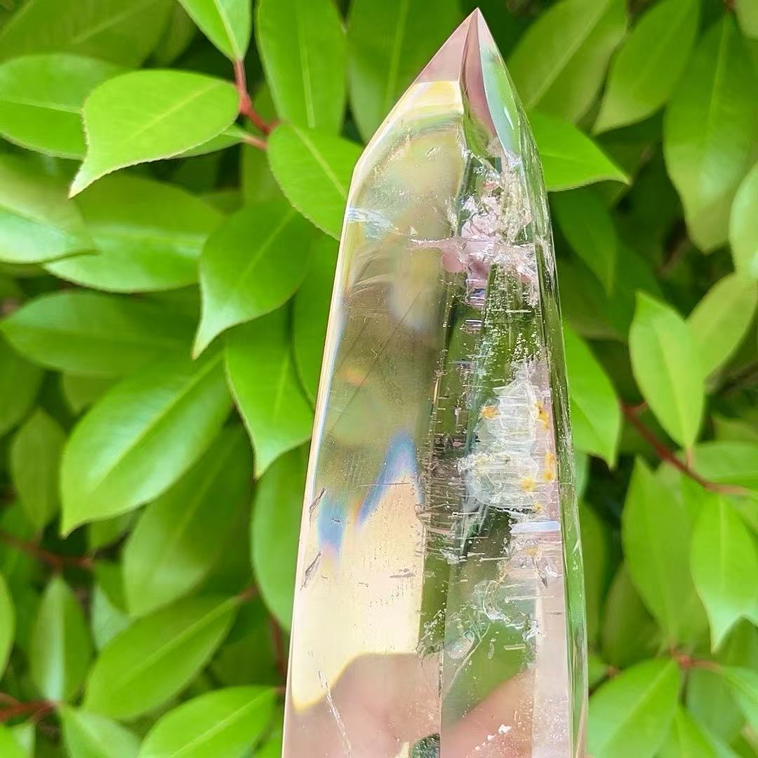 5A1210G   Lavender Amethyst Landscape Water Drop Quartz Crystal Point