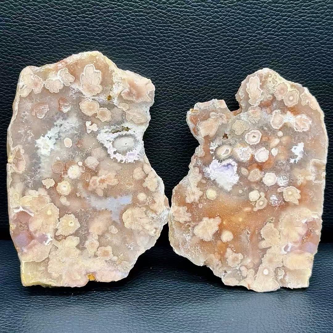 5A670G   Colorful Cherry Blossom Agate Fudge Ornament