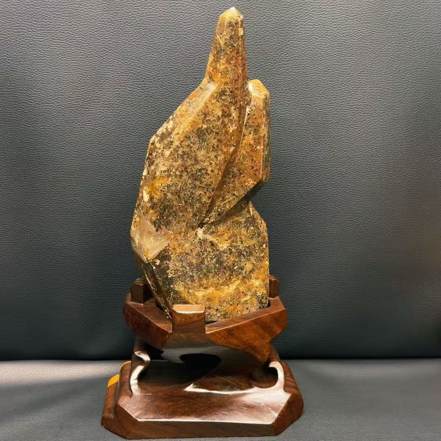 5A 2500G    Natural  Golden Rutilated Quartz Large Display