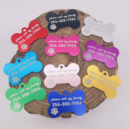 9.9 (free shipping ) Pet put a lost card collar+scutcheon The phone number is the shipping address