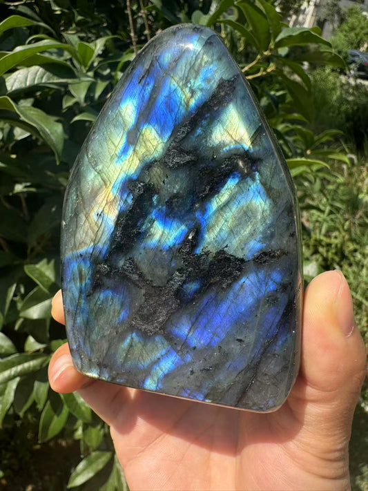 A00013 Natural full blue flash labradorite free form