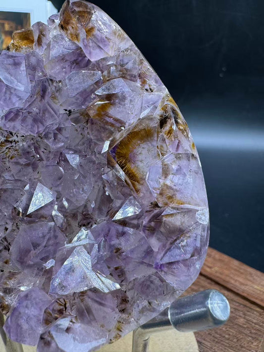 A00038 super higher quality titanium amethyst birth egg
