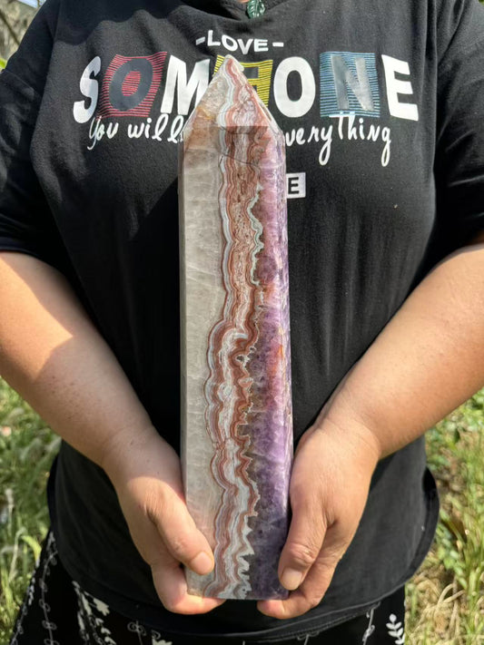 A00042 Amazing badding amethyst mixed mexico giant  tower