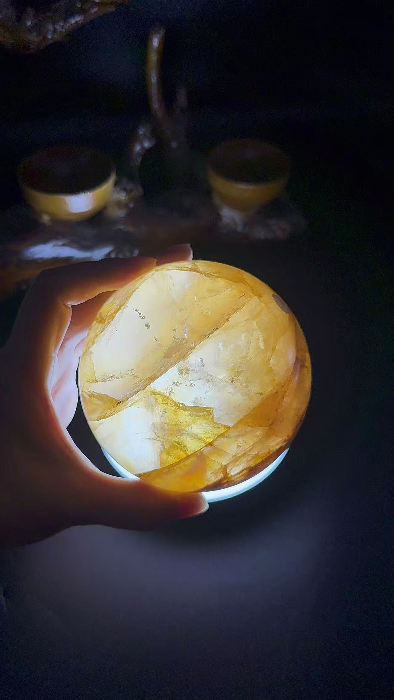 A00069 rare highest quality golden healer big sphere