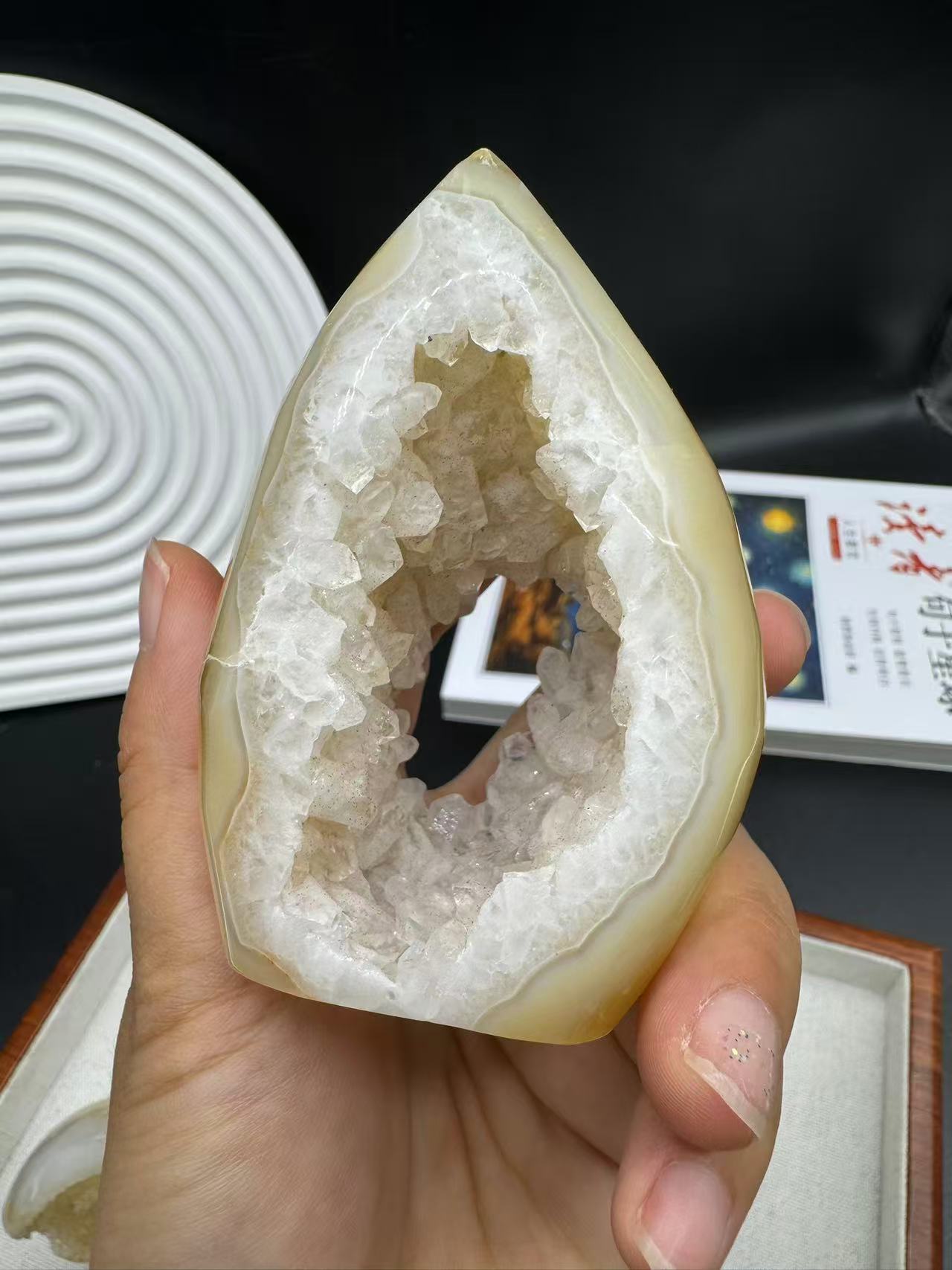 A00072 strong blue flash moonstone heart / freeform /leaf shape（副本）