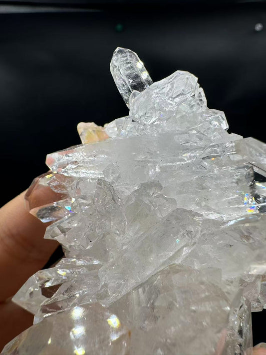 A00091 rare AAA clarity himalaya flower cluster (excellent )