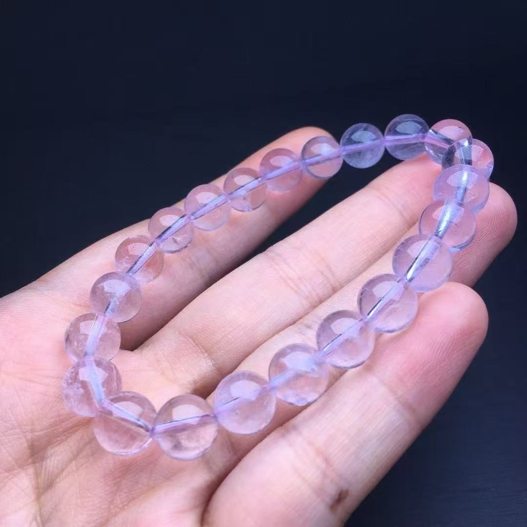 A00151 higher quality clear lavendar amethyst bracelet