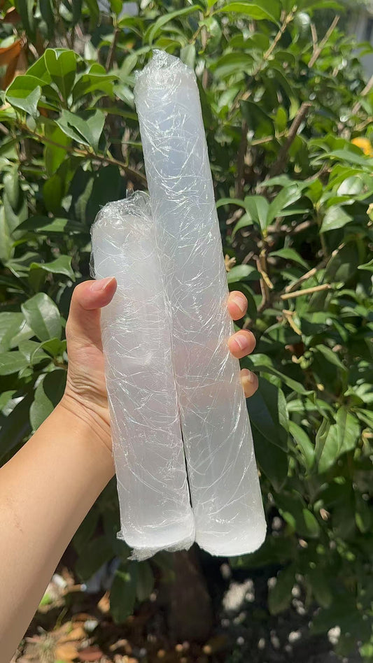 A00156 higher quality long and trunky cylinder shape selenite