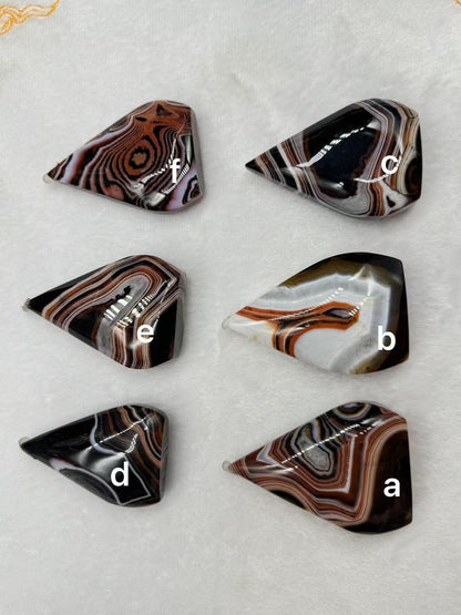A00167  pretty onyx carnelian agate teardrop freeform good decoration