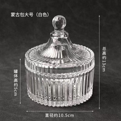 A00190 Crystal demagnetization bowl amulet salt purification glass bowl white crystal demagnetization crushed stone aroma diffuser stone container jewelry storage box