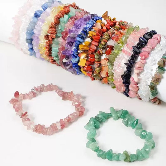 A00191  Crystal chips bracelet  scoop / mystery box