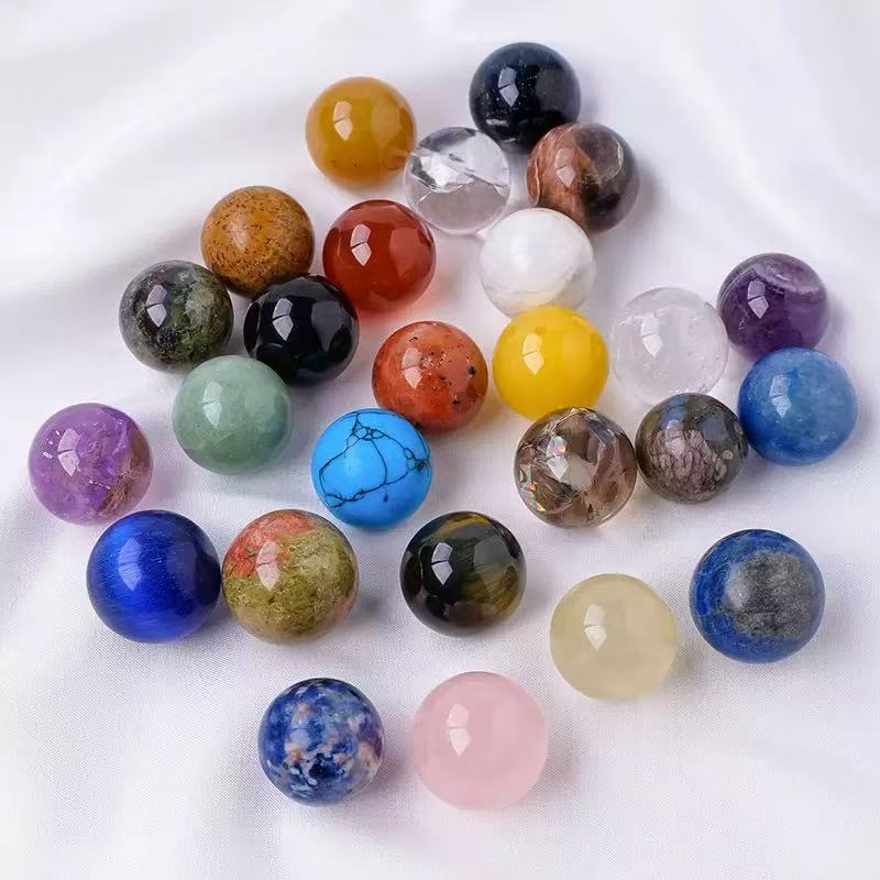 A00192  2cm natural crystal mutiple crystal sphere scoop / mystery box