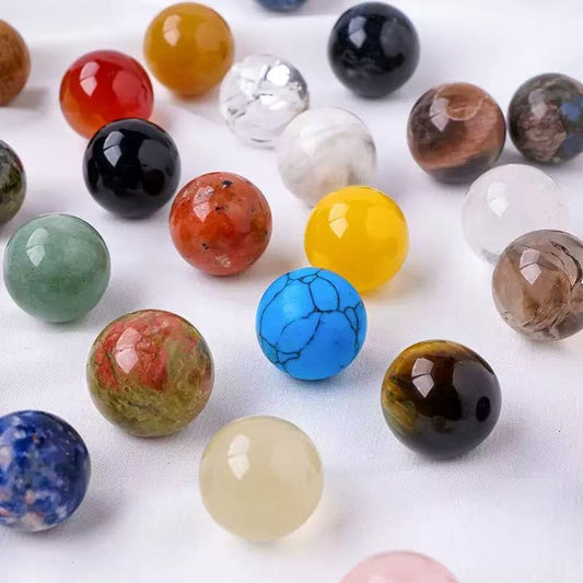 A00192  2cm natural crystal mutiple crystal sphere scoop / mystery box