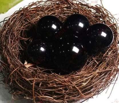 A00193 Obsidian crystal sphere decorative piece polished obsidian array energy